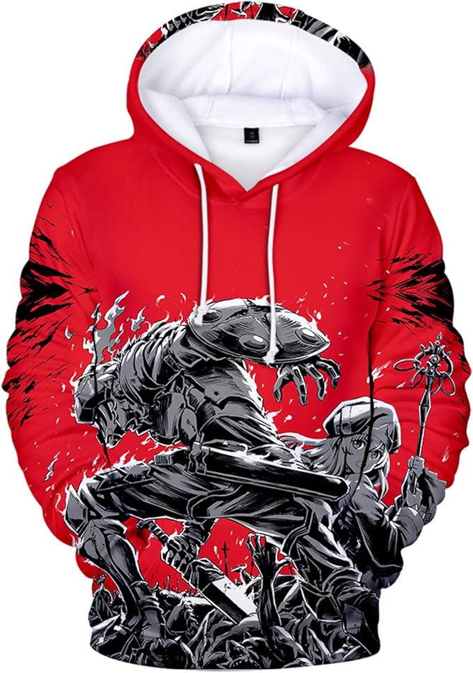 AQWD Goblin Slayer-Unisex 3D Printed Hoodie Long Sleeve Zipper Casual ...