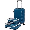 Wrangler Luggage Set, Blue, 20" Carry-On