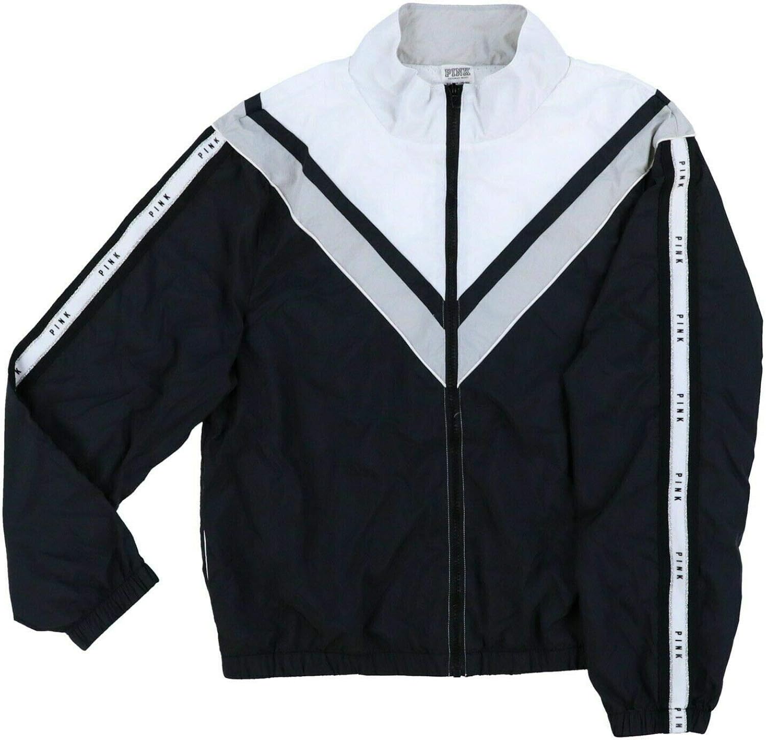 Victoria's Secret Pink Full Zip Windbreaker Jacket (Medium