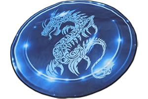 ULTECHNOVO Drum Rug Thick Non Slip Round 120 CM Floor Mat for Electronic Drum Kit Accessories and Home Practice