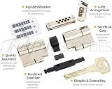 Yale Superior 50/50T Euro Cylinder with 3 Keys BS EN1303 TS007 Security view 2