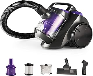 Balter Vento A1 Staubsauger, Beutellos, ohne Beutel, kompakt und leicht, HEPA-Filter, Lila