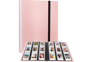 REKEEN 432 Pockets Photo Album for Fujifilm Instax Mini Camera, Polaroid Camera, for Fujifilm Instax Mini 12 11 9 40 99 90 8 7 Evo LiPlay Instant Camera, Polaroid 2x3 Film/Fujifilm Instax Mini Film (pink)