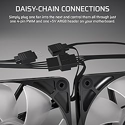 CORSAIR RS140 ARGB 140mm PWM Fans – Daisy-Chain