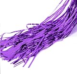 OWill Purple Metallic Tinsel Curtains 2 Sets 3ft x 8.3ft Backdrop Decor view 5