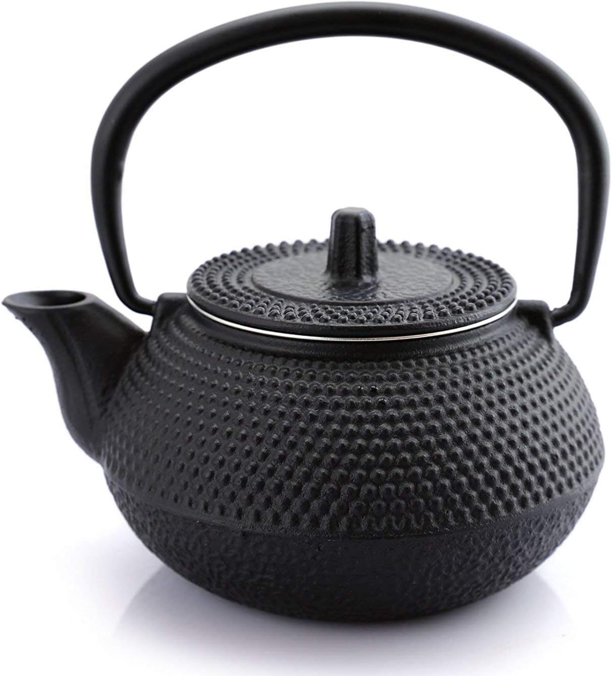 Cast Iron Teapot New 300 ml schwarz mit Hobnail Teekessel Wasserkocher