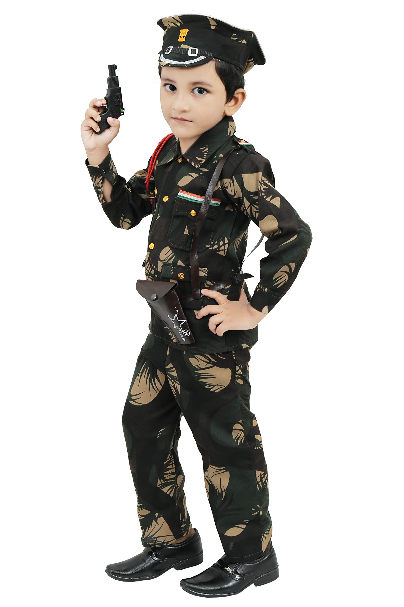 Chandrika Kids Army Costume Dress For Boys (2-3 Years)