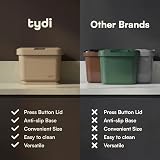 Tydi 4.5L Food Waste Bin with Press Button Lid Taupe view 4