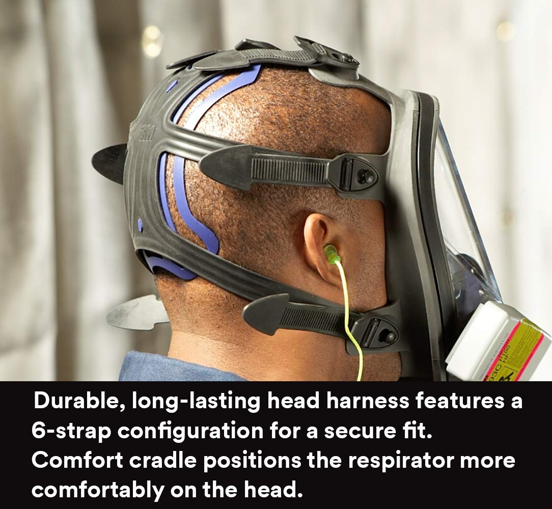 3M Personal Protective Equipment 3M Ultimate FX Full Facepiece Reusable Respirator FF-403, Mold, Painting, Sanding, Chemicals, Gases, Dust, Large, 70071606589: Industrial & Scientific