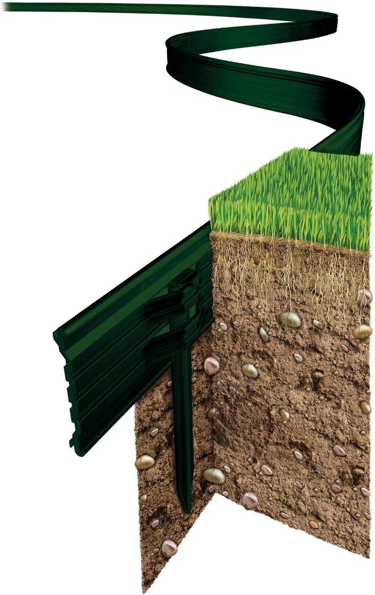 Swift Edge Garden Edging - 12m pack - Green
