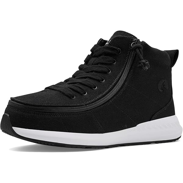 Billy Footwear Men Classic Lace High Top Adaptive Sneakers Size 7M BK23300 Black/White BILLY Classic Lace High – BILLY Footwear main image 4