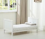 mcc direct Cot Bed Wooden Baby Cot Toddler Bed Premier Aloe Vera Mattress Grey view 5