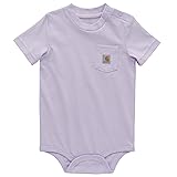 Carhartt Baby Logo Bodysuit, Orchid Petal Purple, 18M
