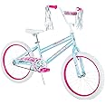 Huffy Illuminate Bike for Girls, 12/16/20 Inch Size Options, Ages 3+ Years Old, Removable Training Wheels, Multiple Color Options, Easy Assembly, Streamers, Adjustable Seat, Durable, Safe