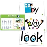 Child1st SnapWords&reg; List A Pocket Sight Word Cards &ndash; 59 Words | Compact multisensory sight word flash cards with pictures &amp; movements for student practice, small groups, ESL &amp; ELL