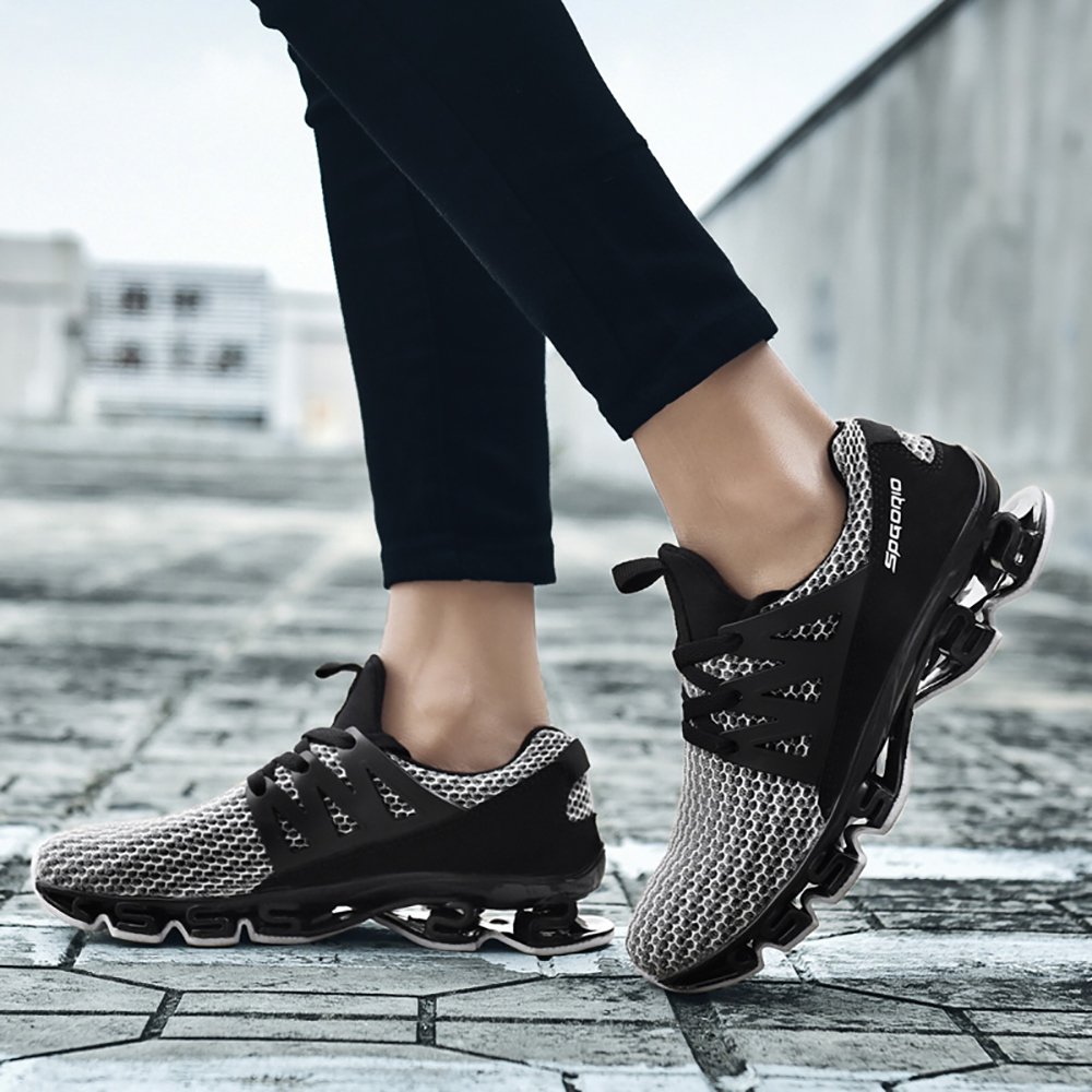 Smapavic Mens Outdoor Sport Walking Shoes Lightweight Mesh Wide Sneakers Trail Running Shoes