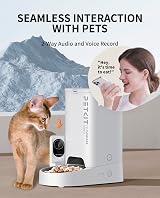 PETKIT Automatic Cat Feeder with Camera 1080P Night Vision 3L 2.4G WiFi view 6