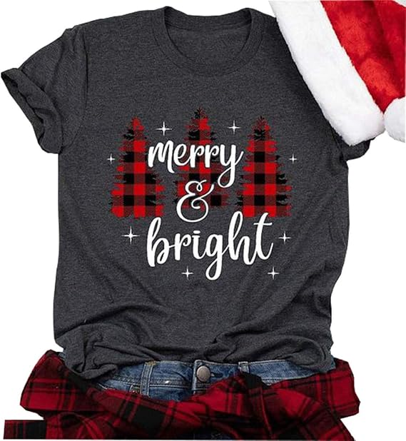 merry and bright christmas tree shirt