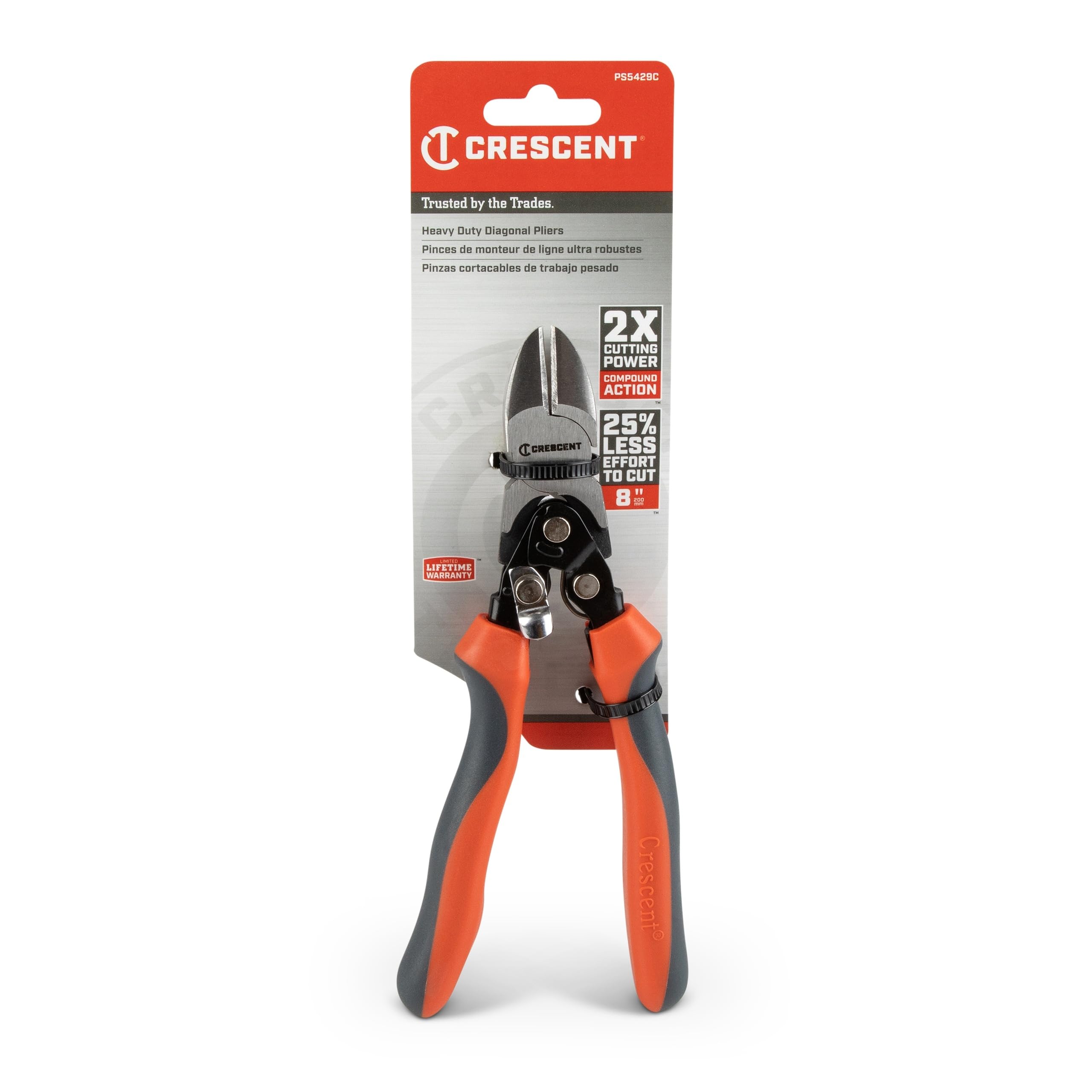 Crescent PS6549C 229mm/9-Inch Pro Series Long Nose Compound Action Pliers — image 1
