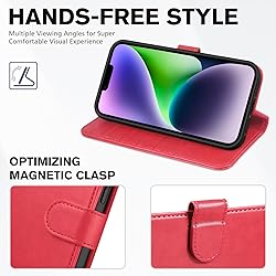 TUCCH Wallet Case for iPhone 14 Plus 6.7", [RFID