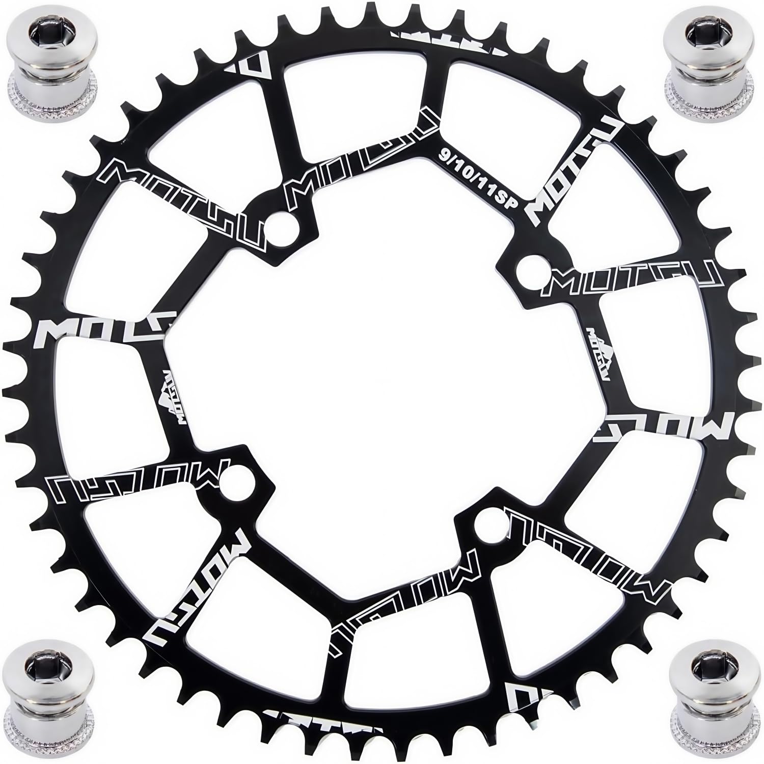 YBEKI 7075-T6 Aluminum Narrow-Wide Chainring 40T/42T/44T/46T/48T/50T/52T–104BCD CNC Machined MTB/Road Bike Chainwheel | Ultra-Lightweight & Anti-Drop Design | Compatible with Shimano/SRAM 8-11 Speed