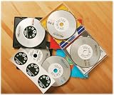 Brother DK-11207 Label Roll CD/DVD Labels Black on White 100 Labels 58 mm view 2