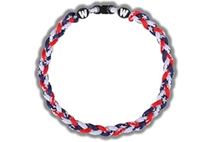 Willtok 18inch HIGH-END Baseball Necklaces Muti-Color for Pick, Lab Tested, Gifts for Baseball Funs, 2025 New w/Tornado Fashion 3D Braided Design