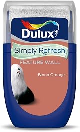 Dulux Simply Refresh Blood Orange Feature Wall Paint Tester 30ml Matt Emulsion view 3