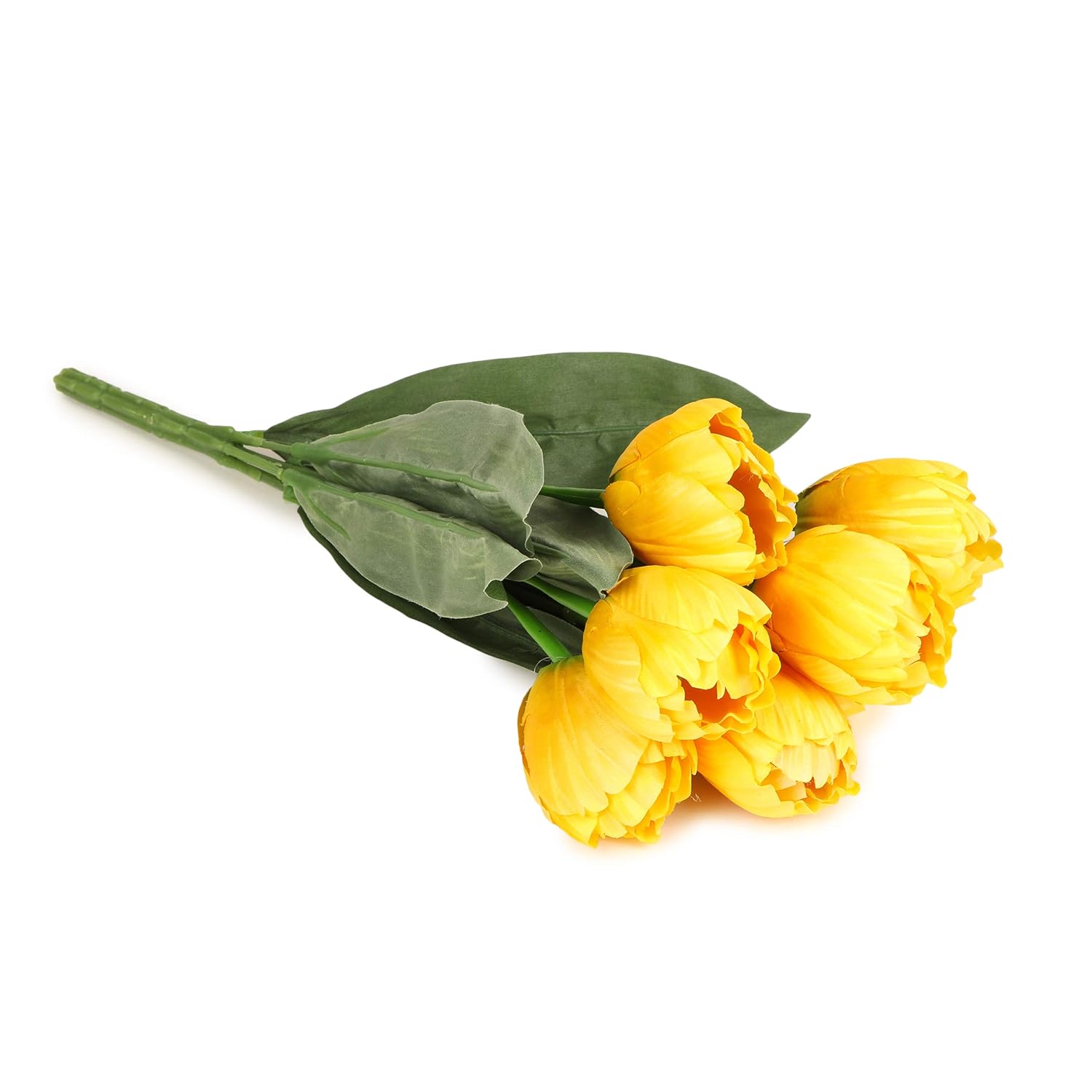 Buy Tied Ribbons Tulips Artificial Flower Bunch For Home Office