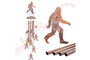 SRDJXY Bigfoot Wind Chimes for Outside,Big Foot Sasquatch Gifts for Men Women/Memorial Gifts/Birthday Gift Metal windchimes Outdoors/Indoors,Garden Decor,Patio,Home,Porch,Yard Decoration