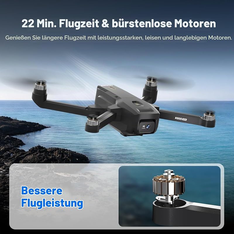 GPS Drohne mit 4.5" HD Bildschirm EIS Kamera, Follow Me Modulare Batterie — Foto 7 von 8