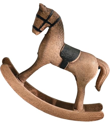 Amazon.com: BRASSTAR Brass Rocking Horse Furnishing Articles