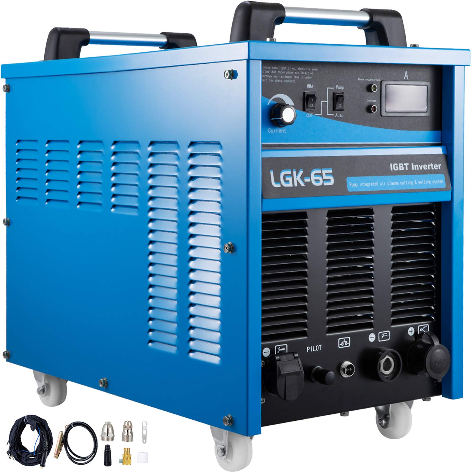 Buy Mophorn 65 Amp Plasma Cutter with BuiltIn Air Compressor 380V Portable Plasma Welder Plasma