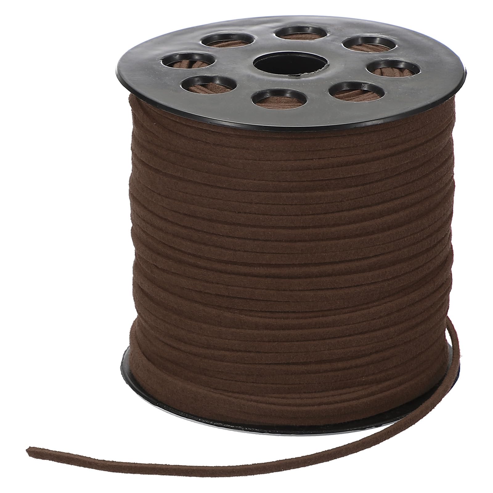 PATIKIL 100 Yards x 2.6mm Faux Suede Leather Cord, Leather Lace String for Bracelet Necklace Beading Making DIY Crafts, Coffee