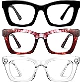 CCVOO +1.25 Oprah Style Reading Glasses for Women, Eyeglasses, Blue Light Readers for Women, Computer Eye Glasses, Cheaters