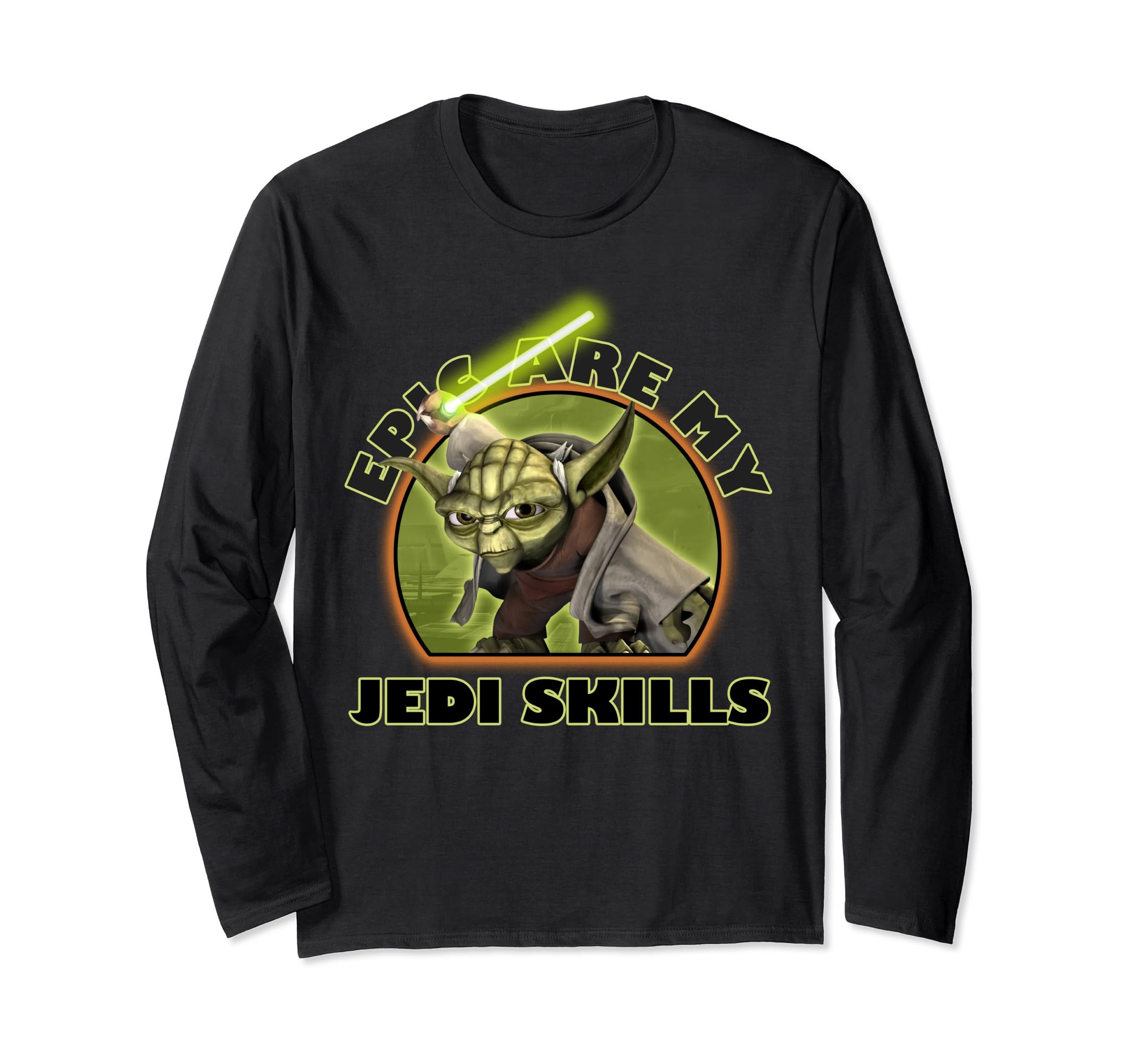 Star Wars: The Clone Wars Yoda Epic Are My Jedi Skills Long Sleeve T-Shirt