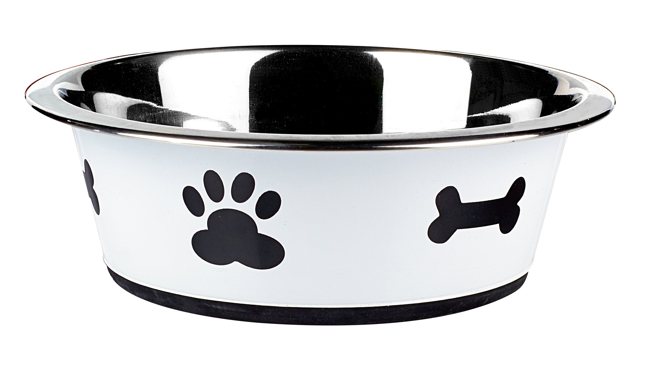 Classic Pet Products Classic Posh Paws Dish, 1600 ml, White