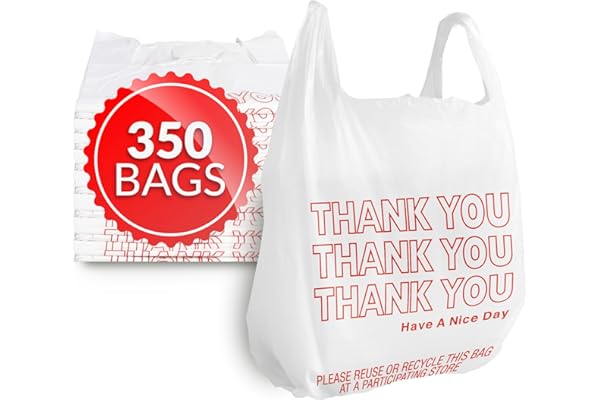 Reli. Thank You Plastic Bags (350 Count) (11.5