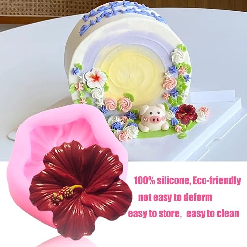 Hibiscus Flower Silicone Mold | For Cake Decorating, Fondant, Chocolate & Polymer Clay