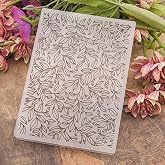 Vine Leaves Background Pattern Plastic Embossing Folder, 3D Textured Impressions Lace Leaf Background Embossing Folder Template for Card Making Scrapbooking Paper Craft Album Stamps DIY D&eacute;cor
