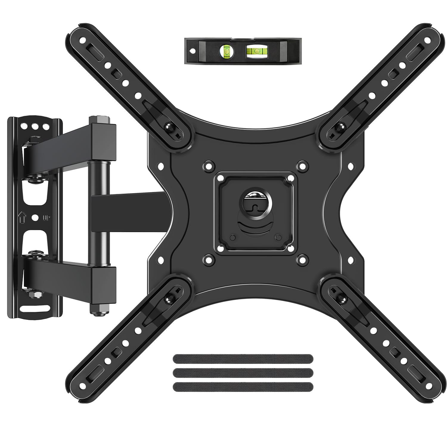 Photo 1 of ELIVED Full Motion TV Wall Mount for Most 26-60 Inch TVs, Articulating Arms Swivel and Tilt tv Mount, Wall Mount Brackets Max VESA 400x400, Single Stud Perfect Center Design, Holds Up to 77 lbs.