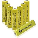GEILIENERGY Solar Light AA Ni-CD 600mAh Rechargable Batteries,AA Rechargeable Batteries for Solar Lights Solar Lamp(8 PCS)