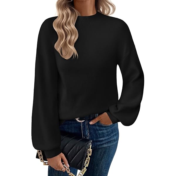 Amazon.com: Sexyshine Women's Cute Lace Trim V Neck Sweaters Loose