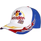 Talladega Nights Hat Bobby Wonder 26 Embroidery Adjustable Cap Hat White Blue