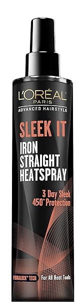 L’ORÉAL PARIS ADVANCED HAIRSTYLE SLEEK IT IRON STRAIGHT HEAT SPRAY, 5.7 OUNCE