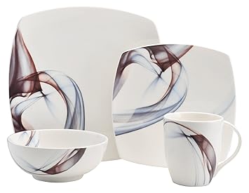 Mikasa 5223389 4 Piece Kya Porcelain Place Setting, White