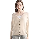 Chanyarn Women's 100% Pure Cashmere Cardigan V-Neck Long Sleeve 2025 Fall Winter Warm Soft Knit Cardigan Sweater