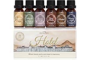 SNOWSEN Hotel Essential Oil Set, Luxury Fragrance Oils for Candle Scents, Aromatherapy Oils for Diffuser, Soap Making, Spray,