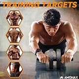 Amonax Ab Wheel Set with Push Up Handles and Skipping Rope view 3