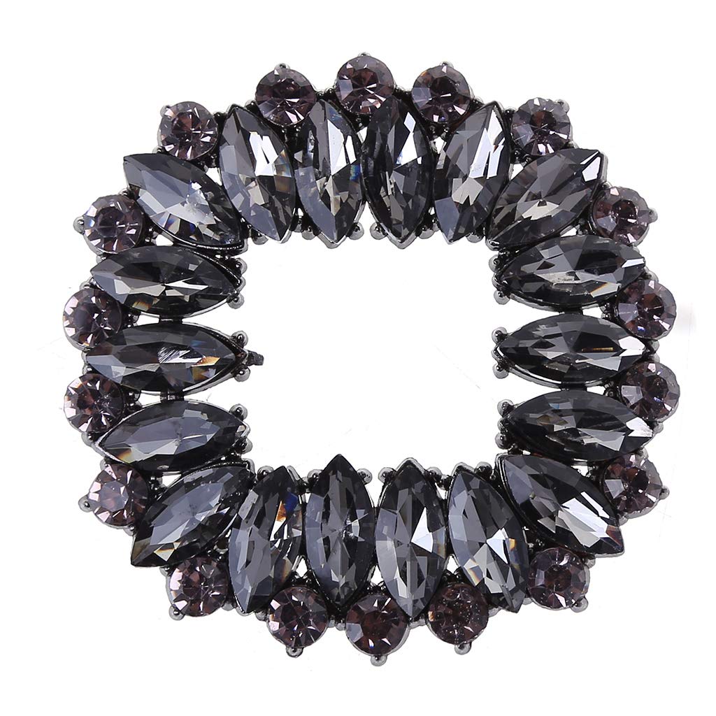 BINGHONG3 2 Pcs/Set Shoe Clip Zinc Alloy Square Hollow Rhinestone Floral Glitter Luxury Clips DIY High Heel Buckle Bridal Wedding Shoes Charms Decoration